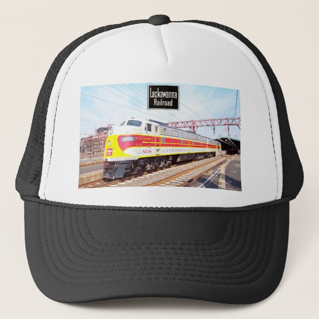 Gorra De Camionero Delaware Lackawanna y Locomotora Occidental 808 (Anverso)