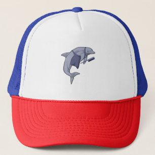 Gorra De Camionero Delfín como peluquero con comb