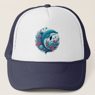 Gorra De Camionero Delfín cutáneo, costero/náutico