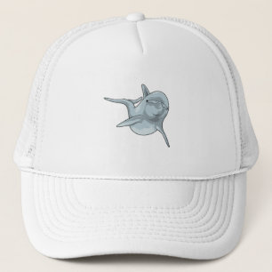 Gorra De Camionero Delfín en el baño