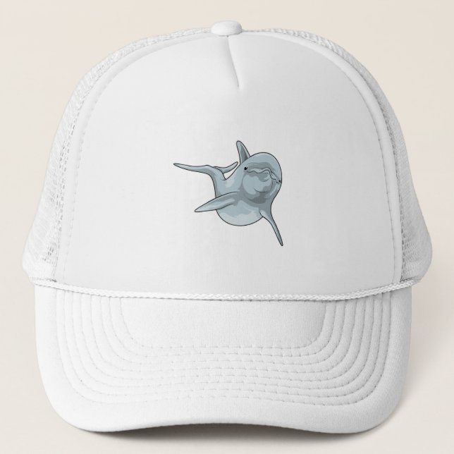 Gorra De Camionero Delfín en el baño (Anverso)