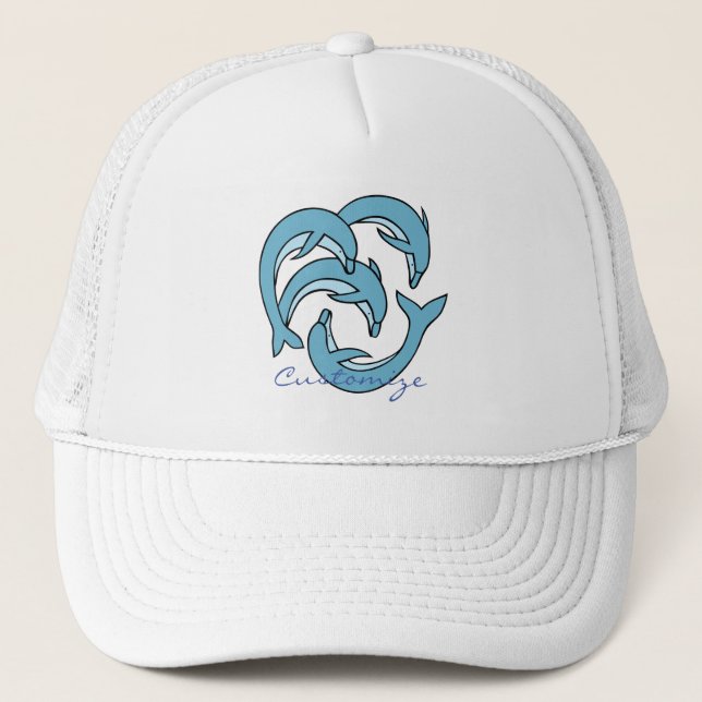 Gorra De Camionero Delfines azules rodeando Thunder_Cove (Anverso)