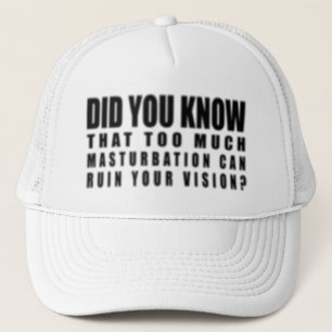 Gorra De Camionero Demasiada Masturbación Puede Arruinar Tu Visión -
