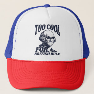 Gorra De Camionero Demasiado Guay para el dominio británico azul
