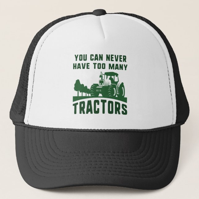 Gorra De Camionero Demasiados tractores (Anverso)