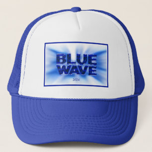 Gorra De Camionero Demócrata de ola azul
