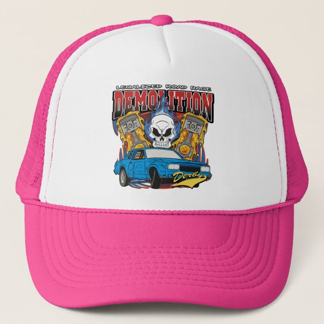 Gorra De Camionero Demolición Derby (Anverso)