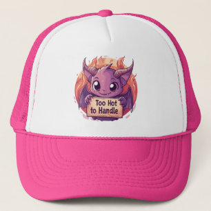 Gorra De Camionero Demonio Adorable Sosteniendo un Letrero de "Demasi