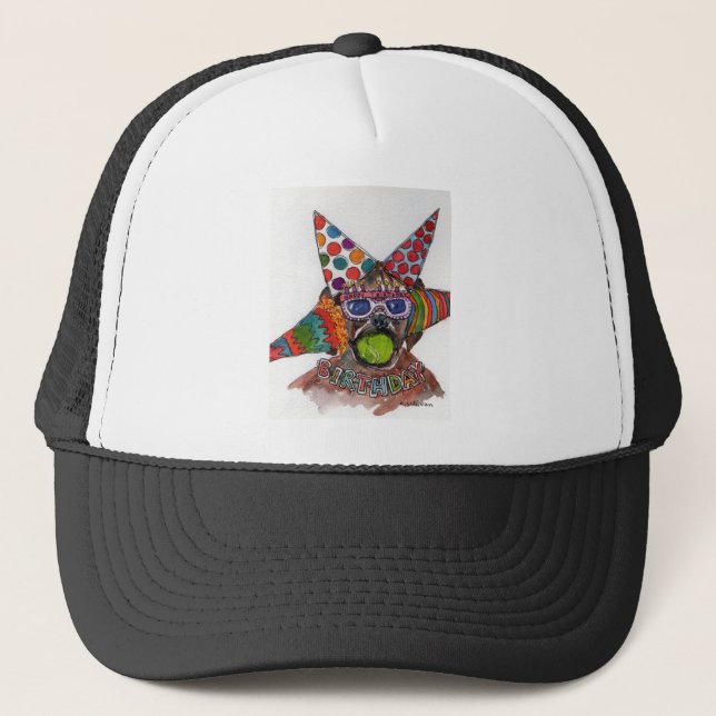 Gorra De Camionero Dennis Rodman Boxer acuarela Pintura de BD (Anverso)