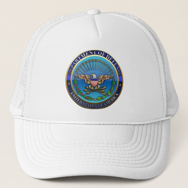 Gorra De Camionero Departamento de Defensa de Estados Unidos (DoD) (Anverso)