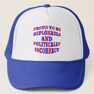 Gorra De Camionero Deplorable Y político incorrecto