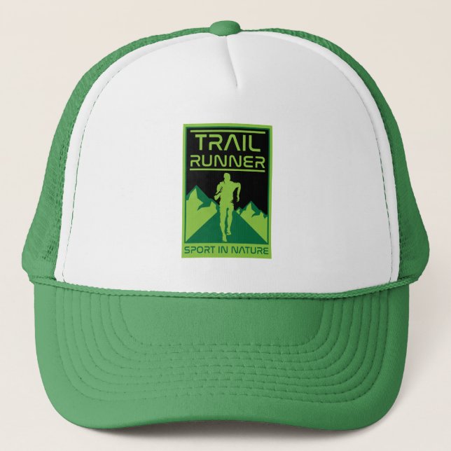 Gorra De Camionero Deporte en pista en la naturaleza (Anverso)