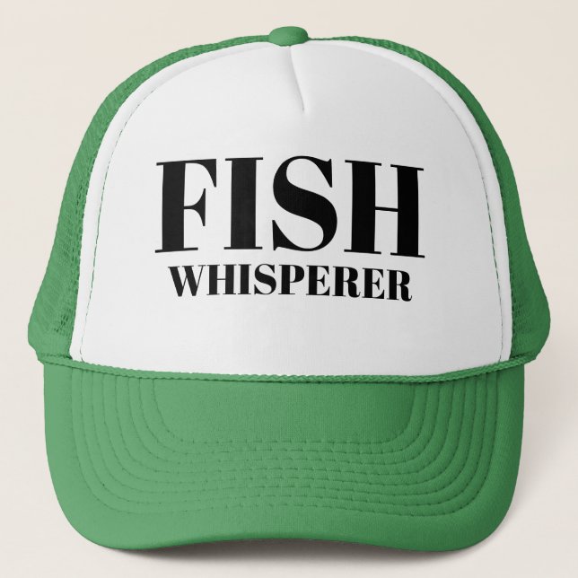 Gorra De Camionero Deporte Pescador Papá Béisbol PESCADOR Afortunado  (Anverso)