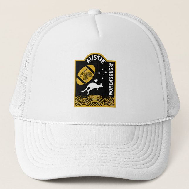 Gorra De Camionero Deportes de rugby australianos para mujeres (Anverso)