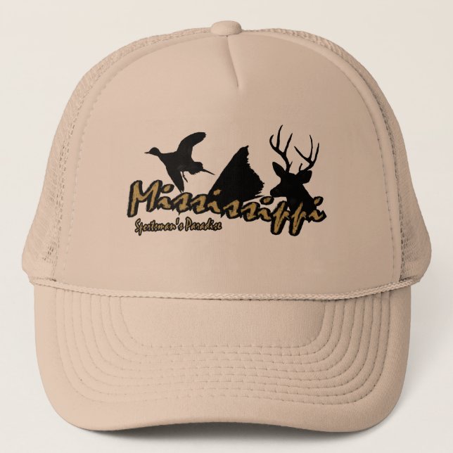 Gorra De Camionero Deportista de Mississippi (Anverso)