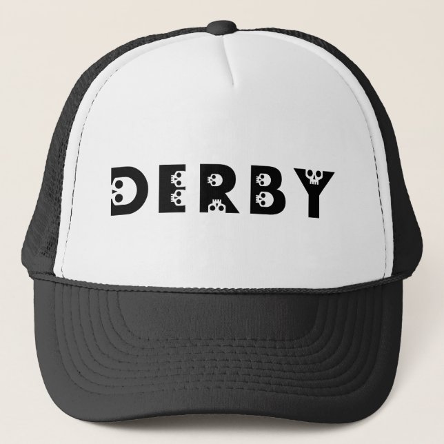 Gorra De Camionero derby : skullphabet (Anverso)