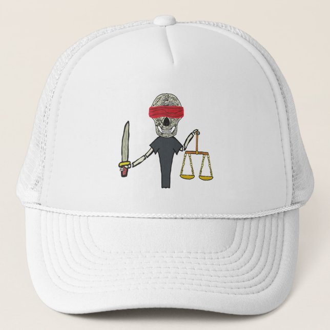 Gorra De Camionero Derecho y justicia (Anverso)