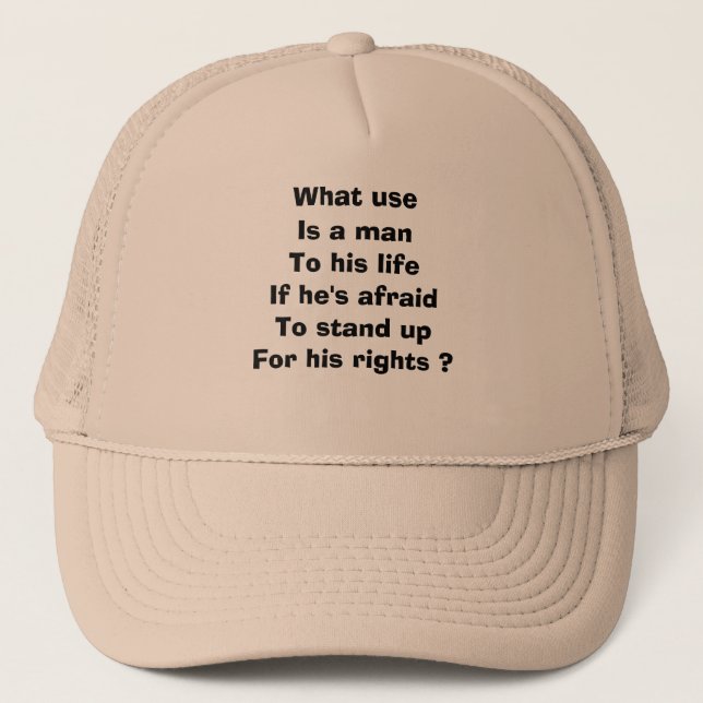 Gorra De Camionero derechos (Anverso)