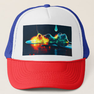 Gorra De Camionero Derivación líquida brillante