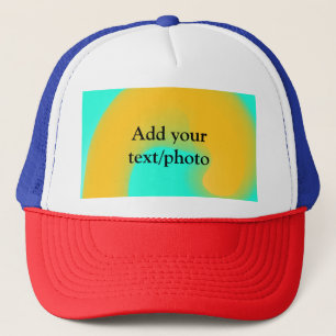 Gorra De Camionero Derrame de acrílico simple mármol agregue su texto
