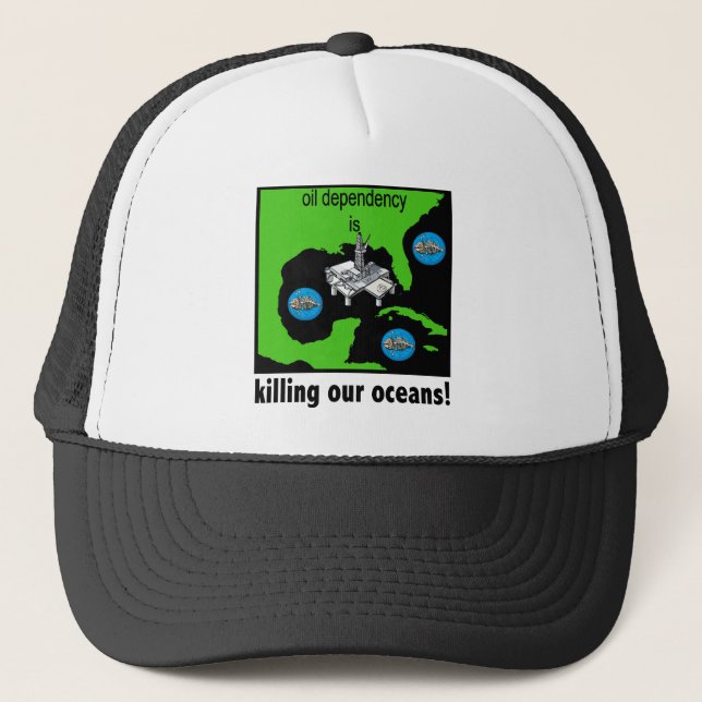 Gorra De Camionero derrame de petróleo el Golfo de México (Anverso)