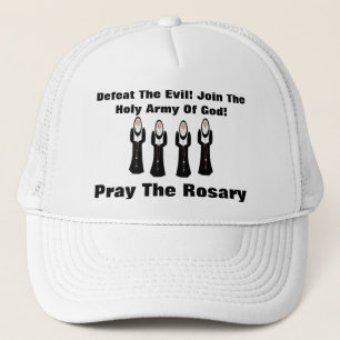 Gorra De Camionero Derrota a la maldad...¡Reza el rosario!