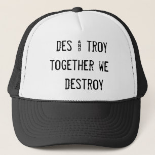 Gorra De Camionero DES y troy   juntos     destruimos