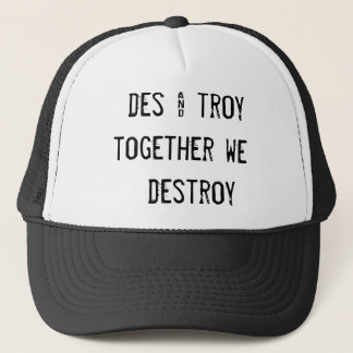 Gorra De Camionero DES y troy   juntos     destruimos