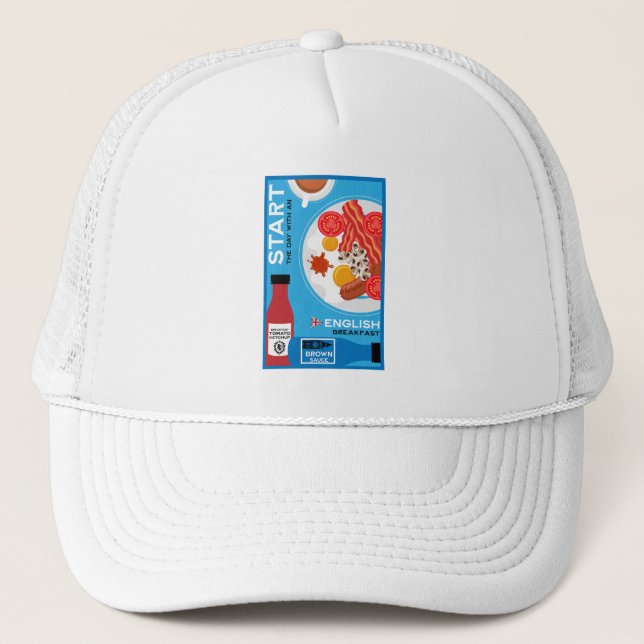 Gorra De Camionero Desayuno inglés tradicional (Anverso)