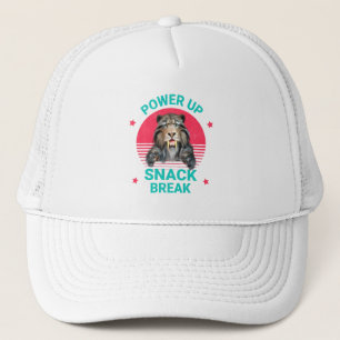 Gorra De Camionero Descanso para un Snack de Recarga Tigre Dientes de