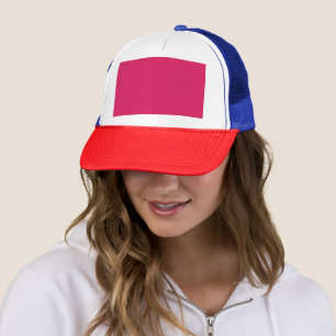 Gorra De Camionero Descubra la elegancia del fondo rosado