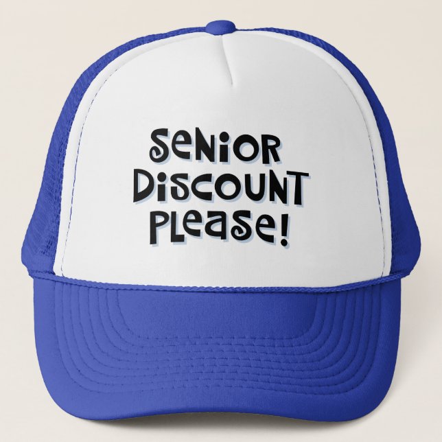 Gorra De Camionero Descuento para adultos mayores (Anverso)