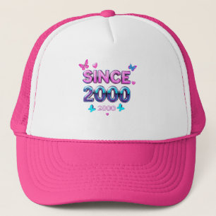 Gorra De Camionero DESDE 2000 - Diseño de tipografía estética retro d