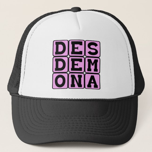 Gorra De Camionero Desdemona, personaje de Othello (Anverso)