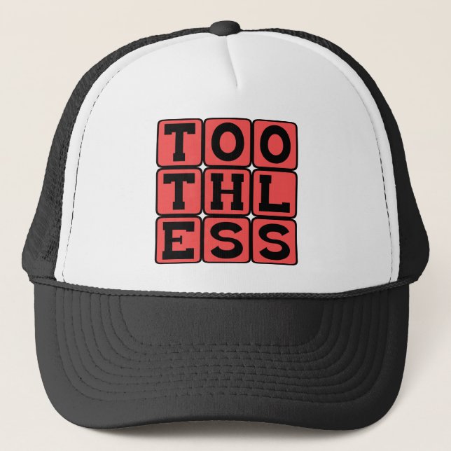 Gorra De Camionero Desdentado, Acción Sin Ningún Bite (Anverso)