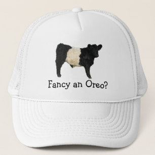 Gorra De Camionero ¿Desee un Oreo? Vaca ceñida de Galloway