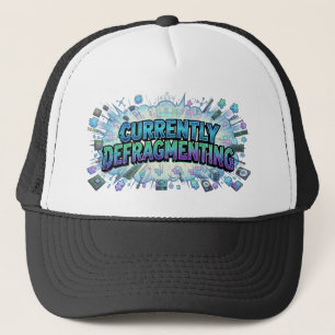 Gorra De Camionero Desfragmentando actualmente Humor friki de la info