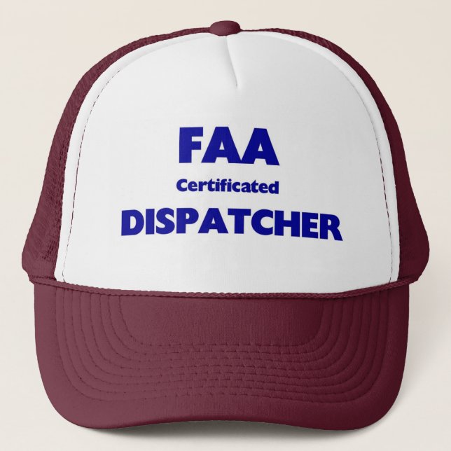 Gorra De Camionero Despachador certificado FAA (Anverso)