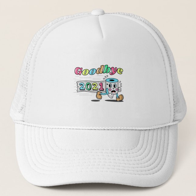 Gorra De Camionero Despedida 2021 Rollo de papel higiénico (Anverso)