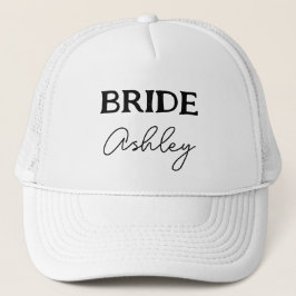 Gorra De Camionero Despedida de Soltera de Novia por Casar Negro y Bl
