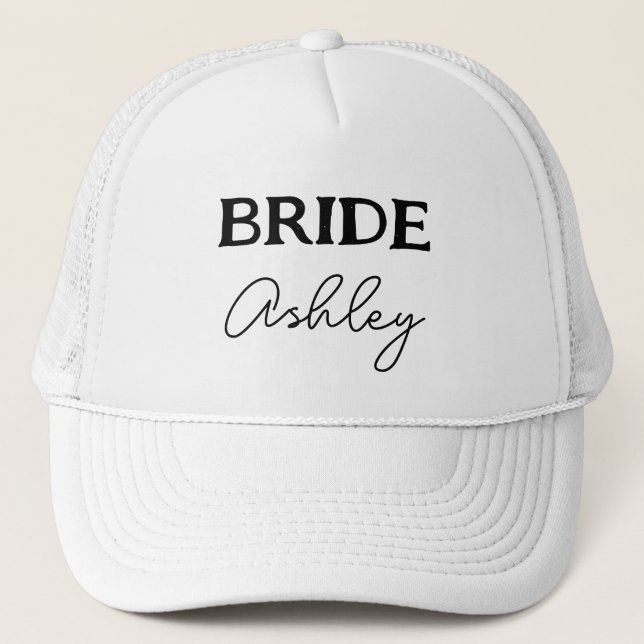 Gorra De Camionero Despedida de Soltera de Novia Por Casarse Negro y  (Anverso)
