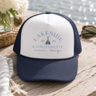 Gorra De Camionero Despedida de soltera en lago costero