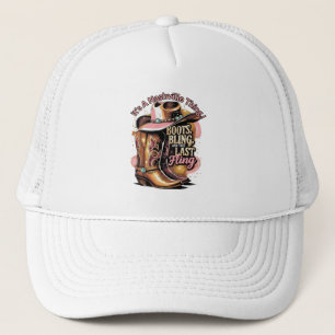 Gorra De Camionero Despedida de soltera en Nashville - Botas y brillo