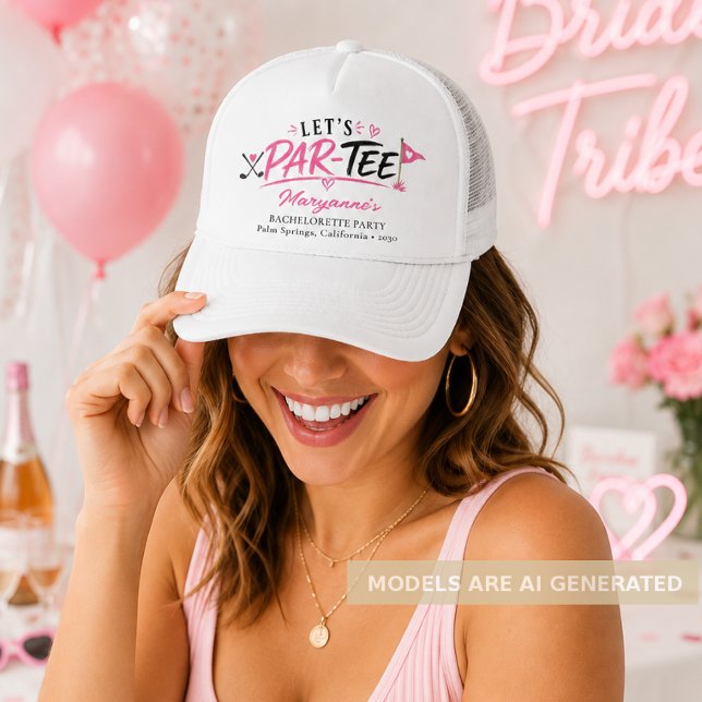 Gorra De Camionero Despedida de soltera Let's Par Tee (Subido por el creador)