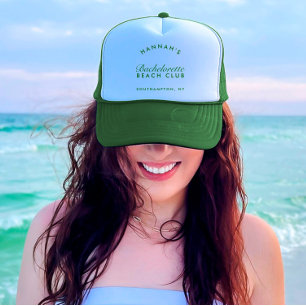 Gorra De Camionero Despedida de Soltera Retro Moderna Verde