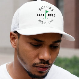 Gorra De Camionero Despedida de Soltero de Golf Último Hoyo