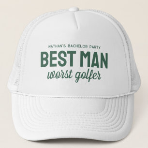 Gorra De Camionero Despedida de soltero divertida de golf mejor hombr
