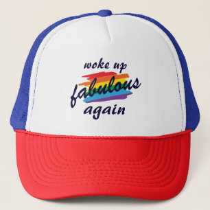 Gorra De Camionero Desperté Fabuloso Orgullo Gay Otra Vez Gracioso