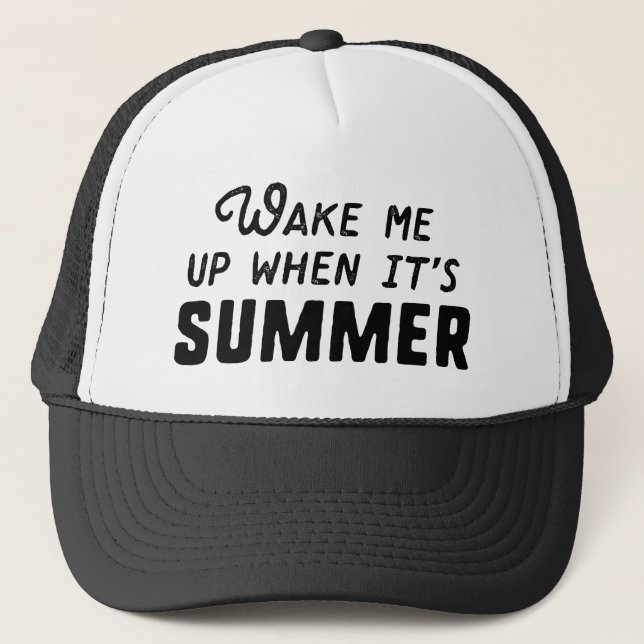 Gorra De Camionero Despiértame cuando sea verano (Anverso)