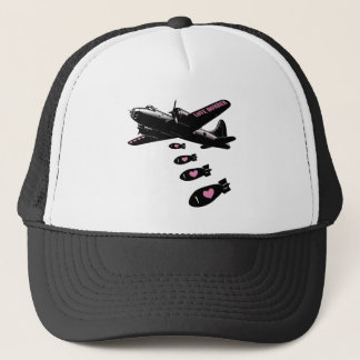 Gorra De Camionero Detalles de bombardero rosa de amor estratégico